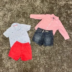 Children’s Place Long Sleeve w/ Shorts & Carter’s Lighthouse Shirt w/ Shorts